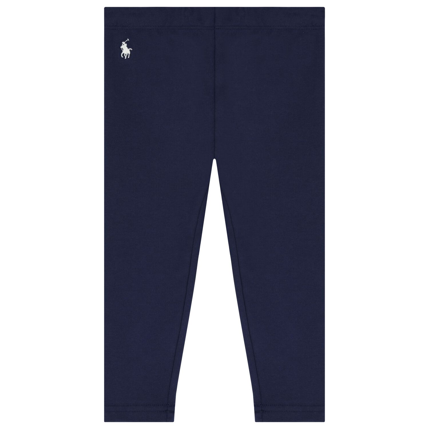 Baby Girls White & Navy Polo Bear Leggings Set, 1, hi-res