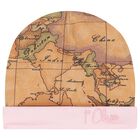 Baby Girls Beige & Pink Geo Map Babygrow Gift Set, 2, hi-res