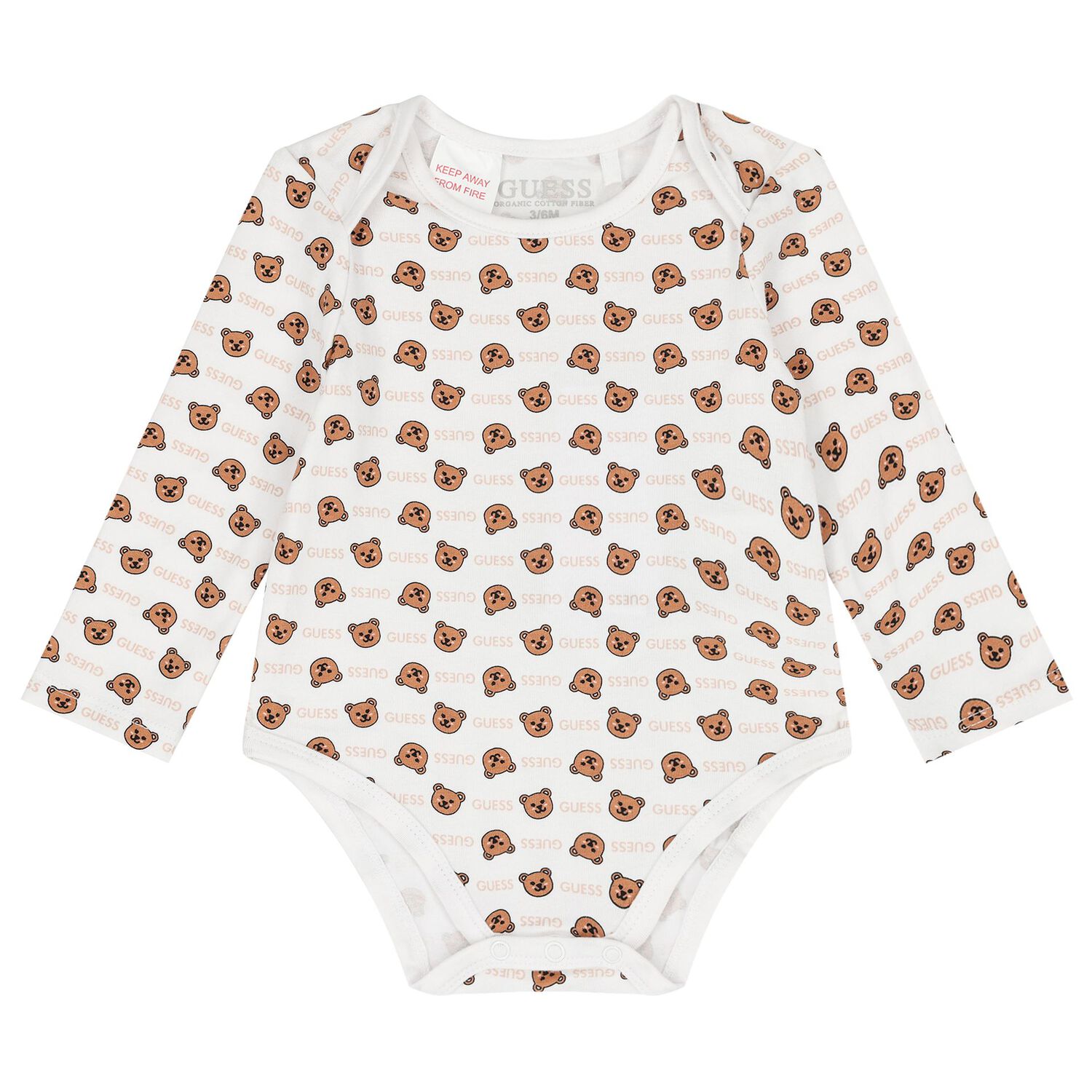 طقم بنات دنغري باللون الأبيض والبيج , 1, hi-res