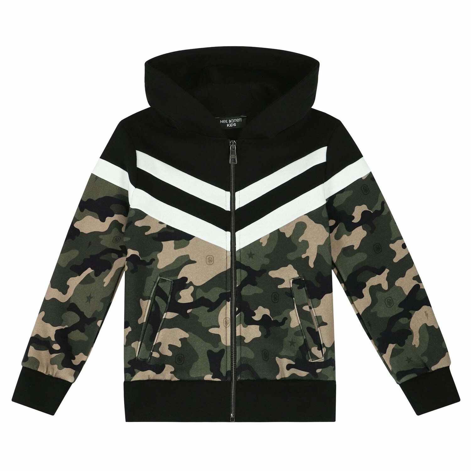 Boys Camouflage Hooded Top, 1, hi-res image number null