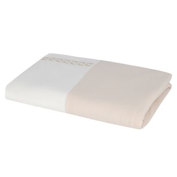 Beige Cotton Jersey Baby Blanket