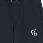 Boys Navy Blue Logo Joggers, 1, hi-res