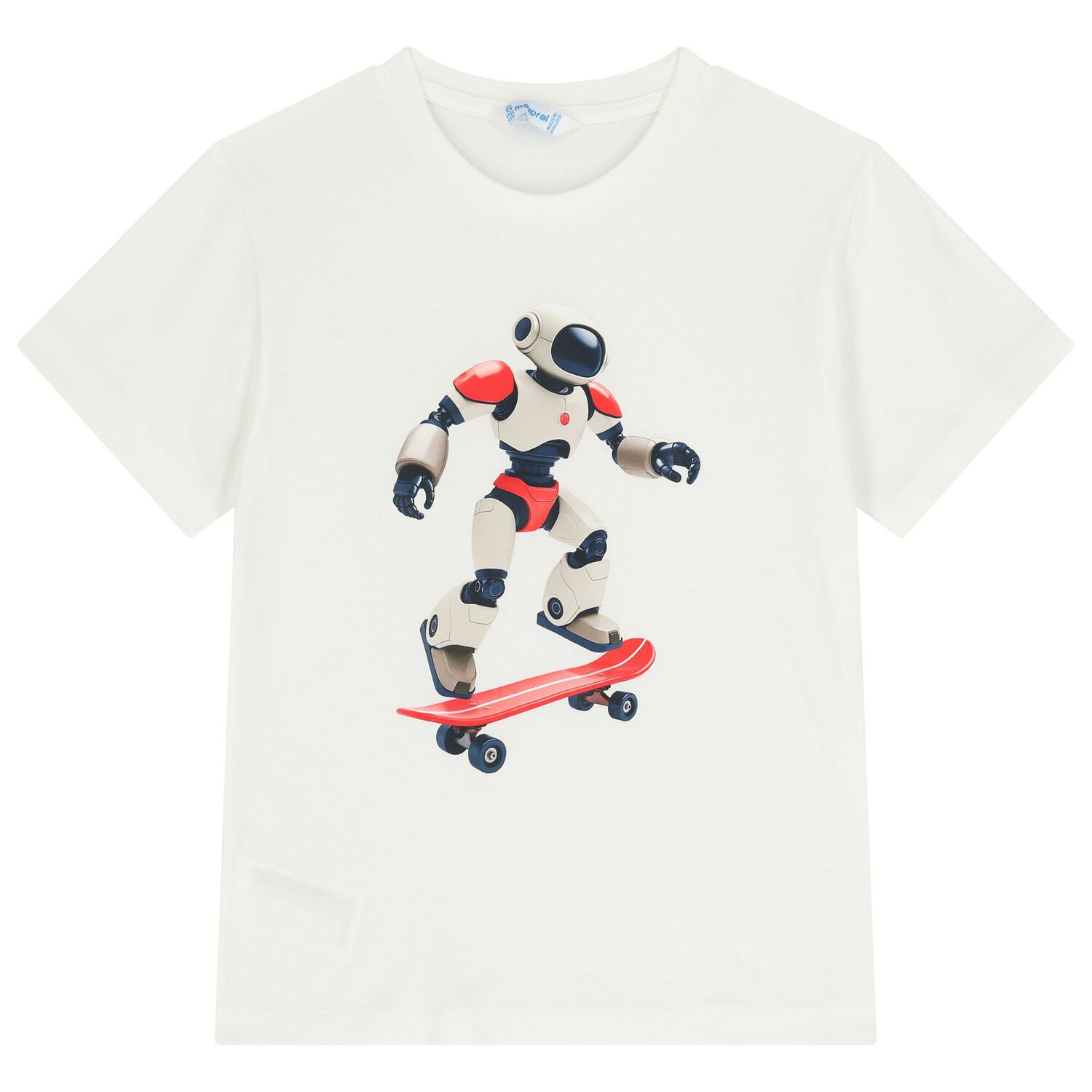 Boys White, Red & Navy Blue Shorts Set, 1, hi-res