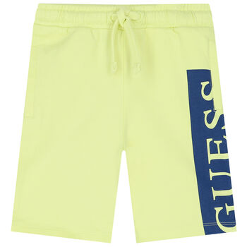 Boys Green Logo Shorts