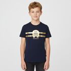 Boys Navy Blue Logo T-Shirt, 2, hi-res