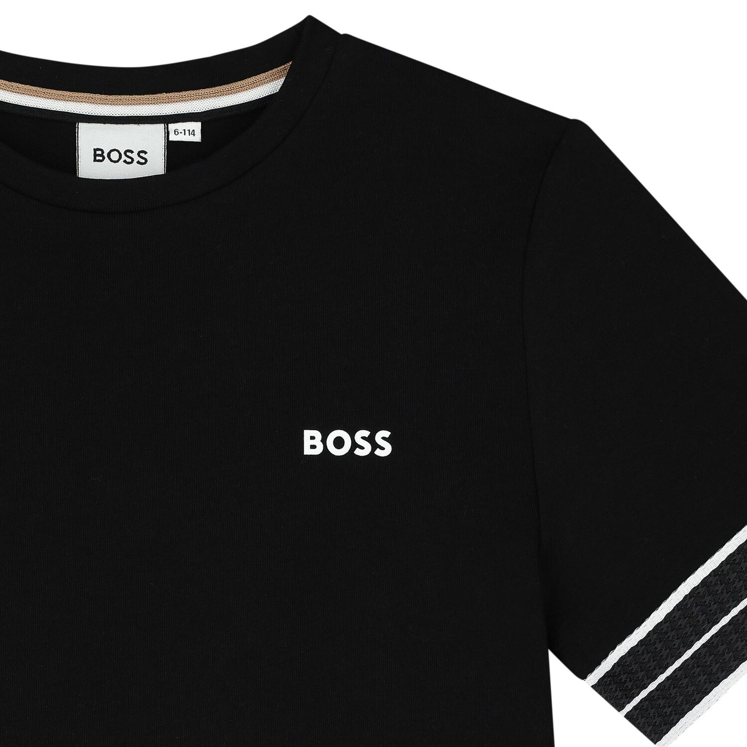 Boys Black Logo T-Shirt, 1, hi-res image number null