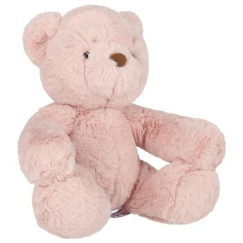 Baby Girls Pink Avery Bear Taupe Soft Toy ( 32CM )
