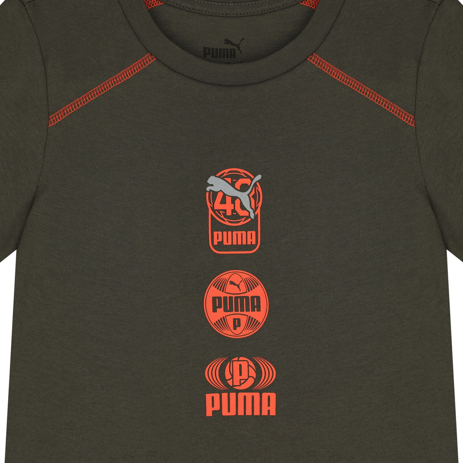 Boys Green Logo T-Shirt, 1, hi-res