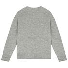 Grey Cotton Logo Sweatshirt, 1, hi-res