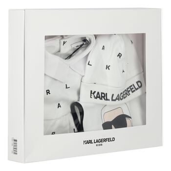 Baby Boys White & Black Babygrow Gift Set