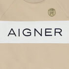 سويت شيرت أولاد بالشعار باللون البيج, 1, hi-res