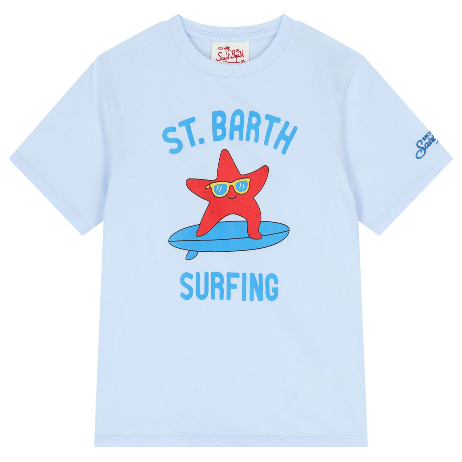 Boys Blue Starfish Logo T-Shirt, 1, hi-res