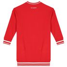 فستان بنات بالشعار باللون الأحمر, 1, hi-res