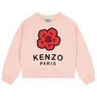 Girls Pink Boke Flower Sweatshirt, 1, hi-res