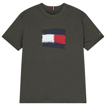 Boys Green Logo T-Shirt