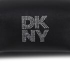 Girls Black Faux Leather Handbag, 1, hi-res