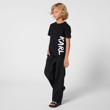Boys Black Logo T-Shirt