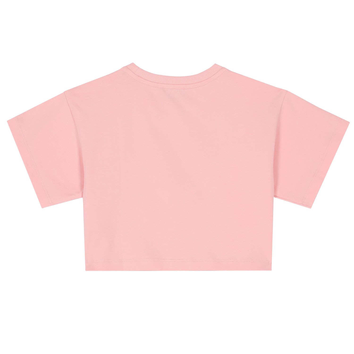 تيشيرت قصير بشعار تيدي باللون الوردي للبنات, 2, hi-res