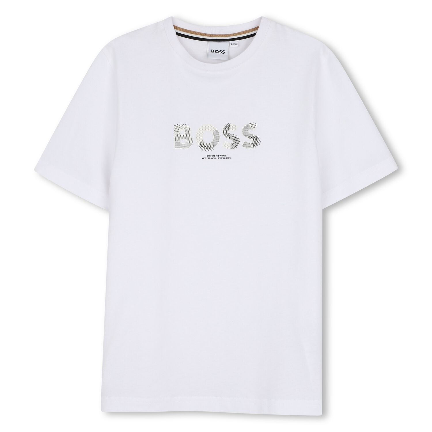 Boys White Logo T-Shirt, 2, hi-res
