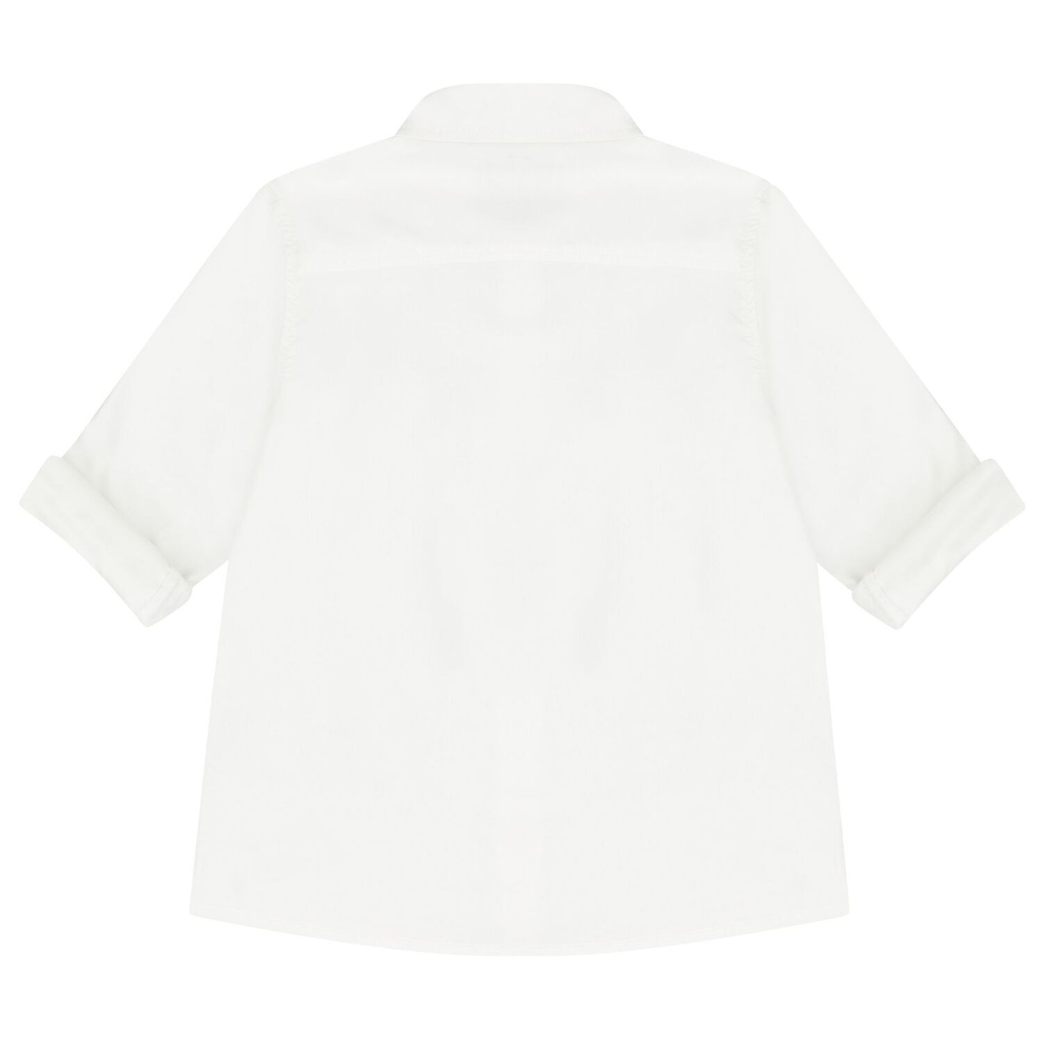 Boys White Teddy Bear Logo Shirt, 1, hi-res image number null