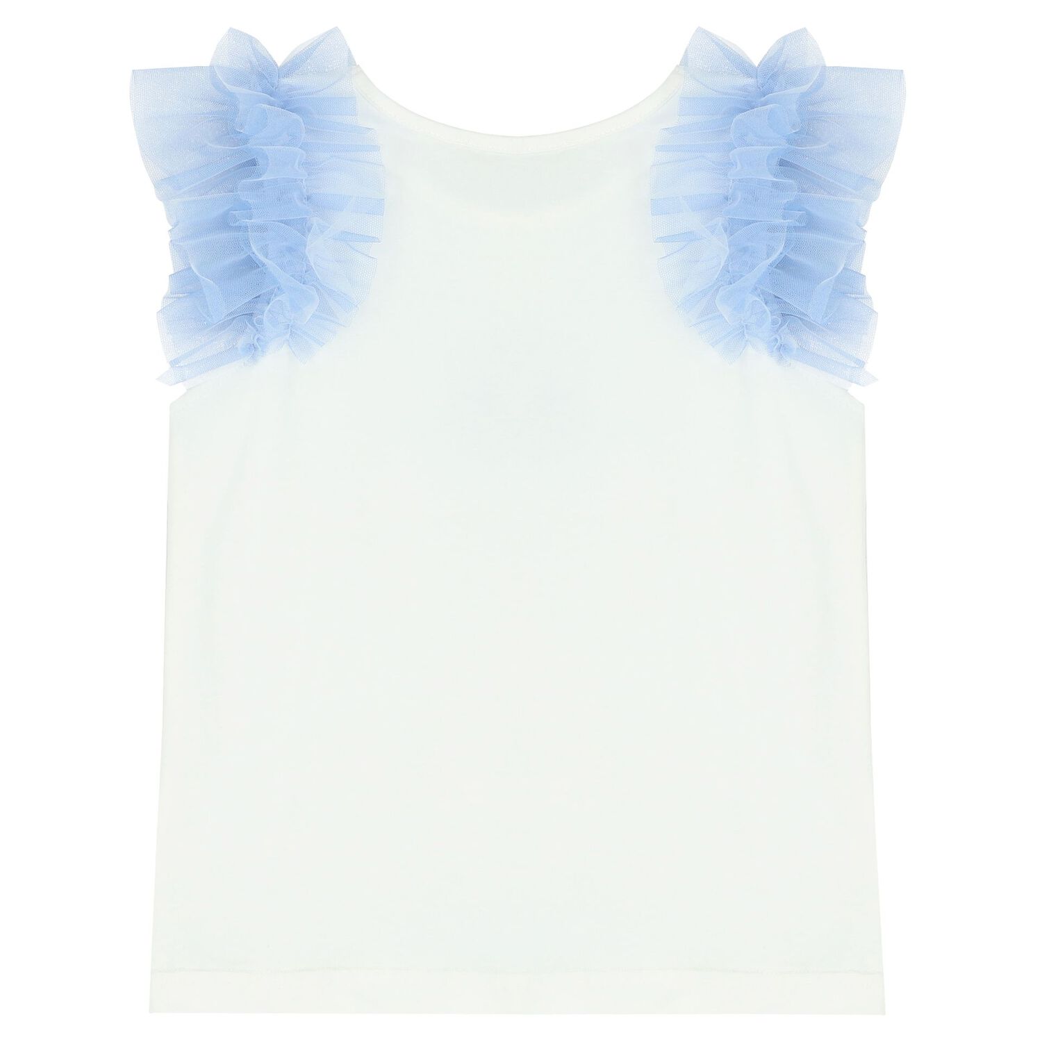 طقم تنورة بطبعة الزهور باللون الأبيض و الأزرق, 1, hi-res image number null