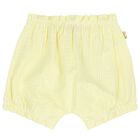Baby Girls White & Yellow Floral Shorts Set, 1, hi-res
