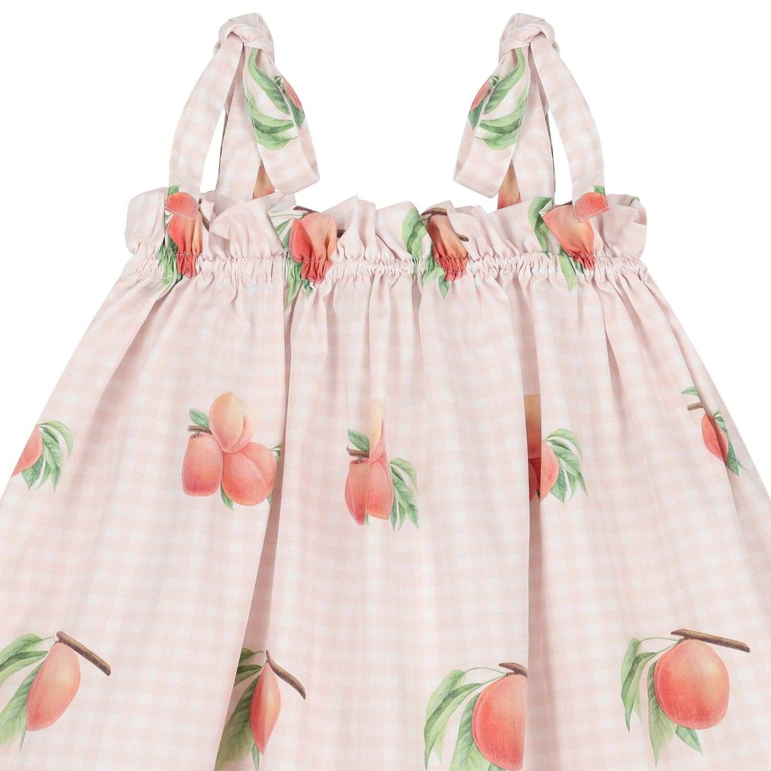 Girls Pink Peaches Beach Dress, 1, hi-res image number null
