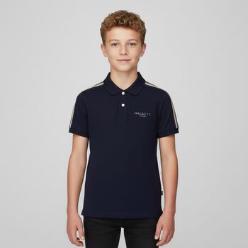 Boys Navy Blue Logo Polo Shirt