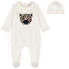 Ivory Teddy Bear Babygrow Gift Set, 1, hi-res