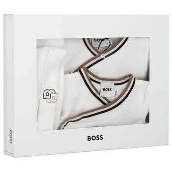 White Logo Babygrow Gift Set