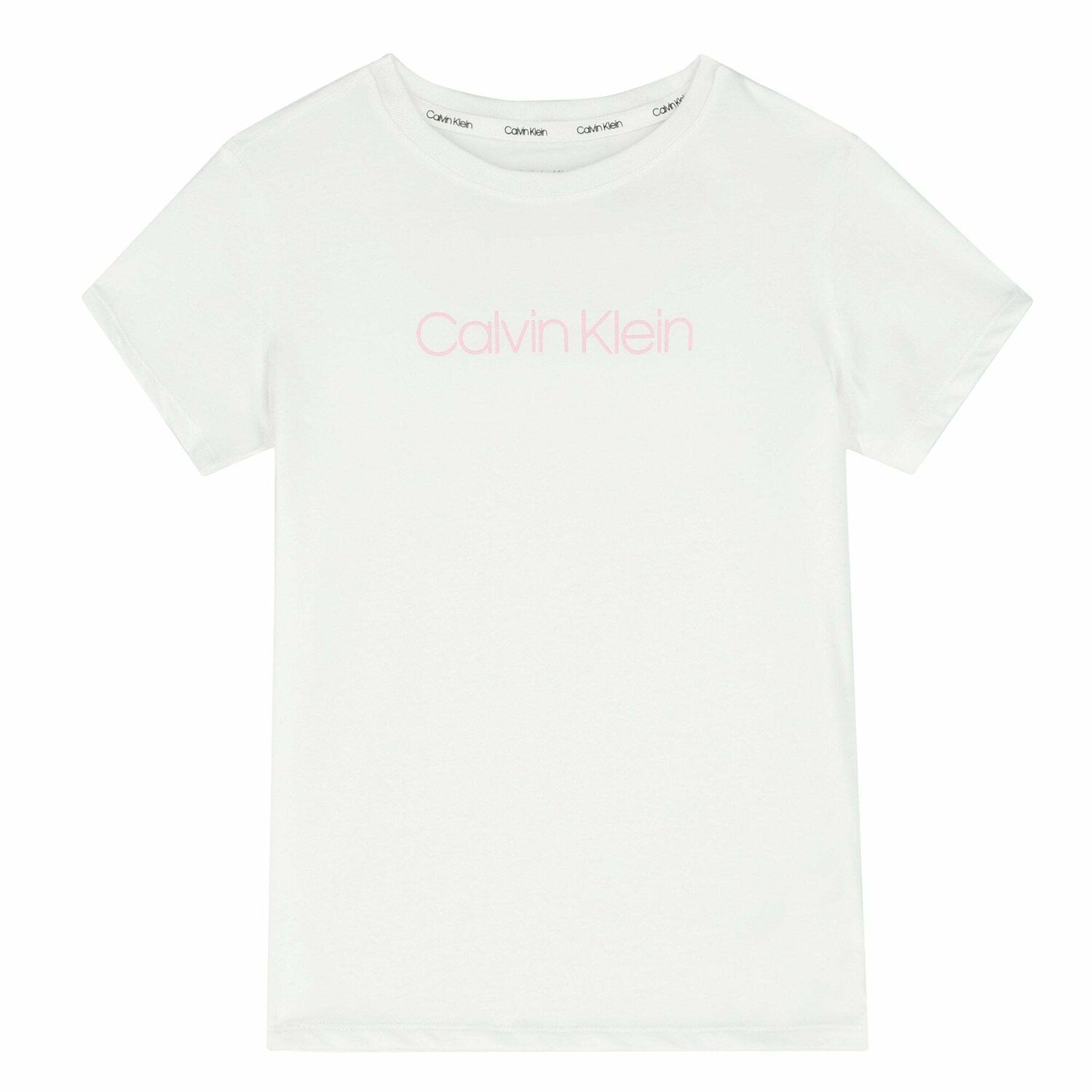 بيجاما بالشعار باللون الابيض والزهرى للبنات, 1, hi-res