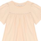 فستان بنات بالشعار باللون الوردي, 2, hi-res