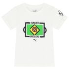 Boys White Logo T-Shirt, 1, hi-res