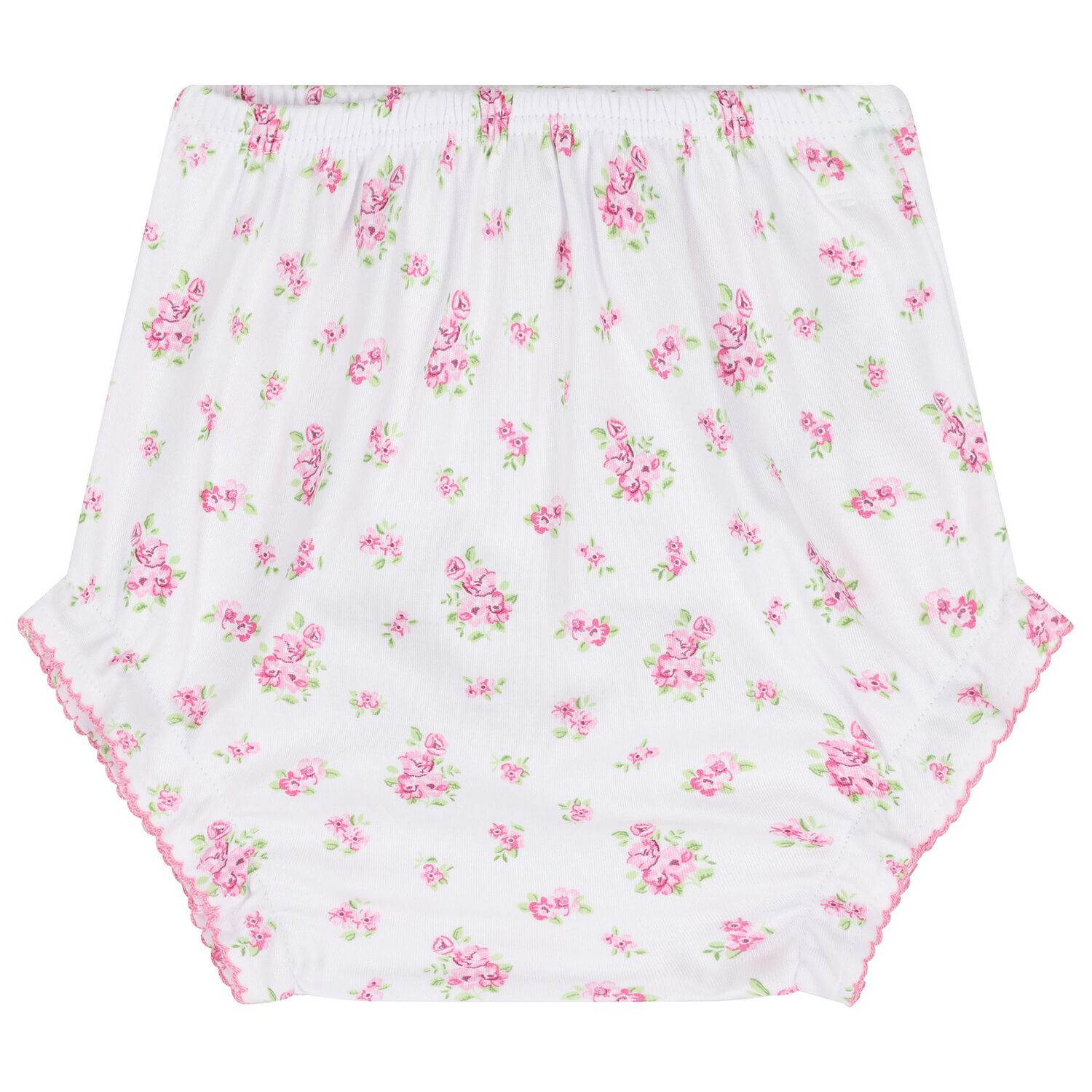 Baby Girls White & Pink Roses & Blooms Dress Set, 1, hi-res