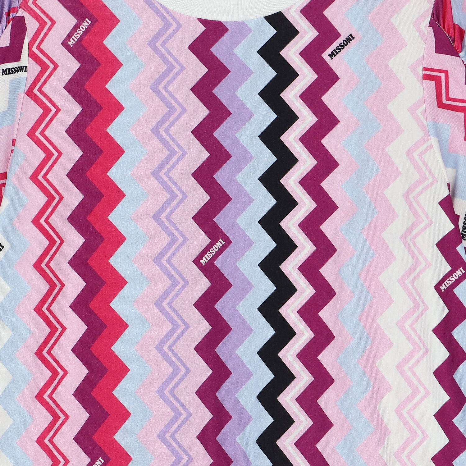 Girls Purple & Pink Logo Zigzag Dress, 1, hi-res