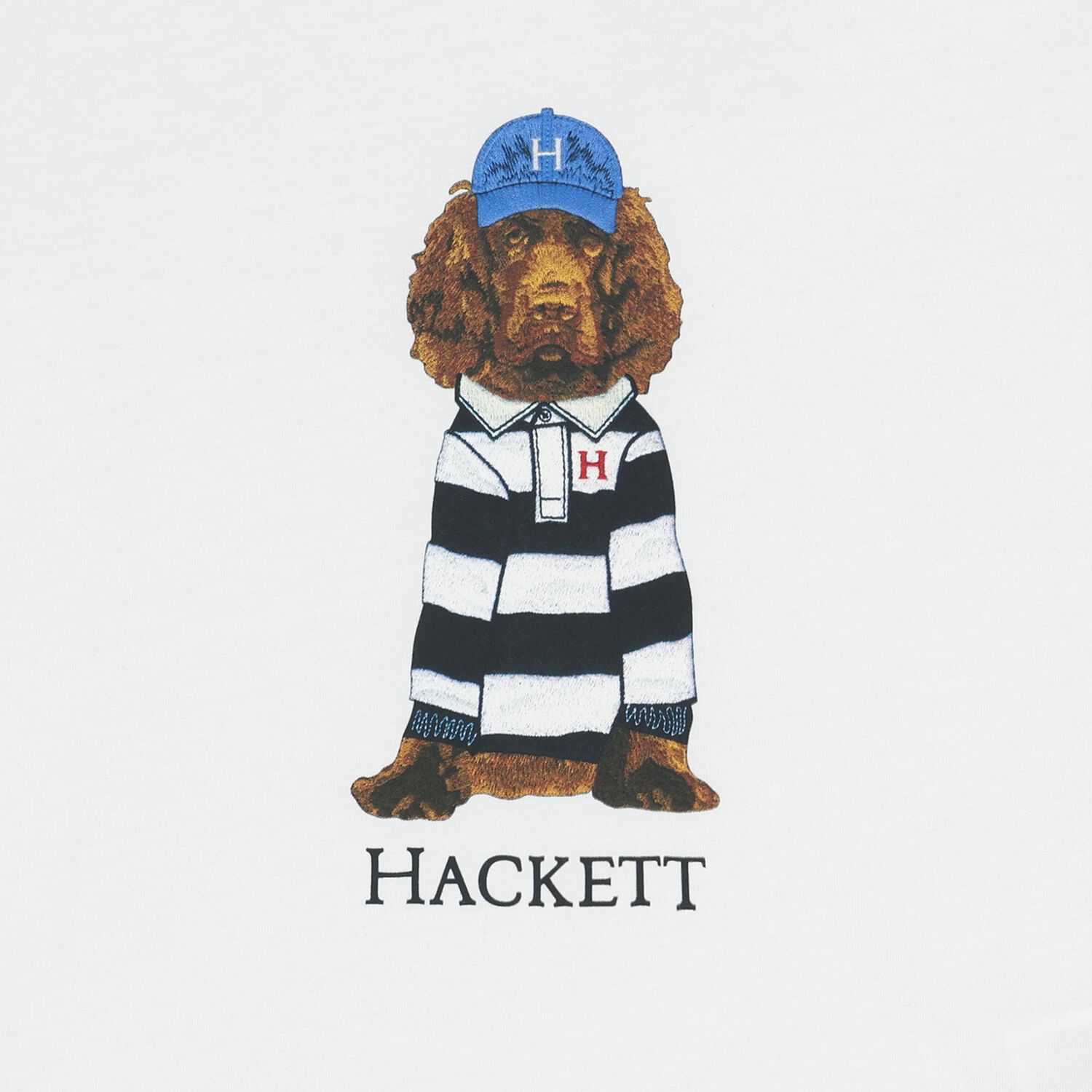 Boys White Dog Logo T-Shirt , 2, hi-res