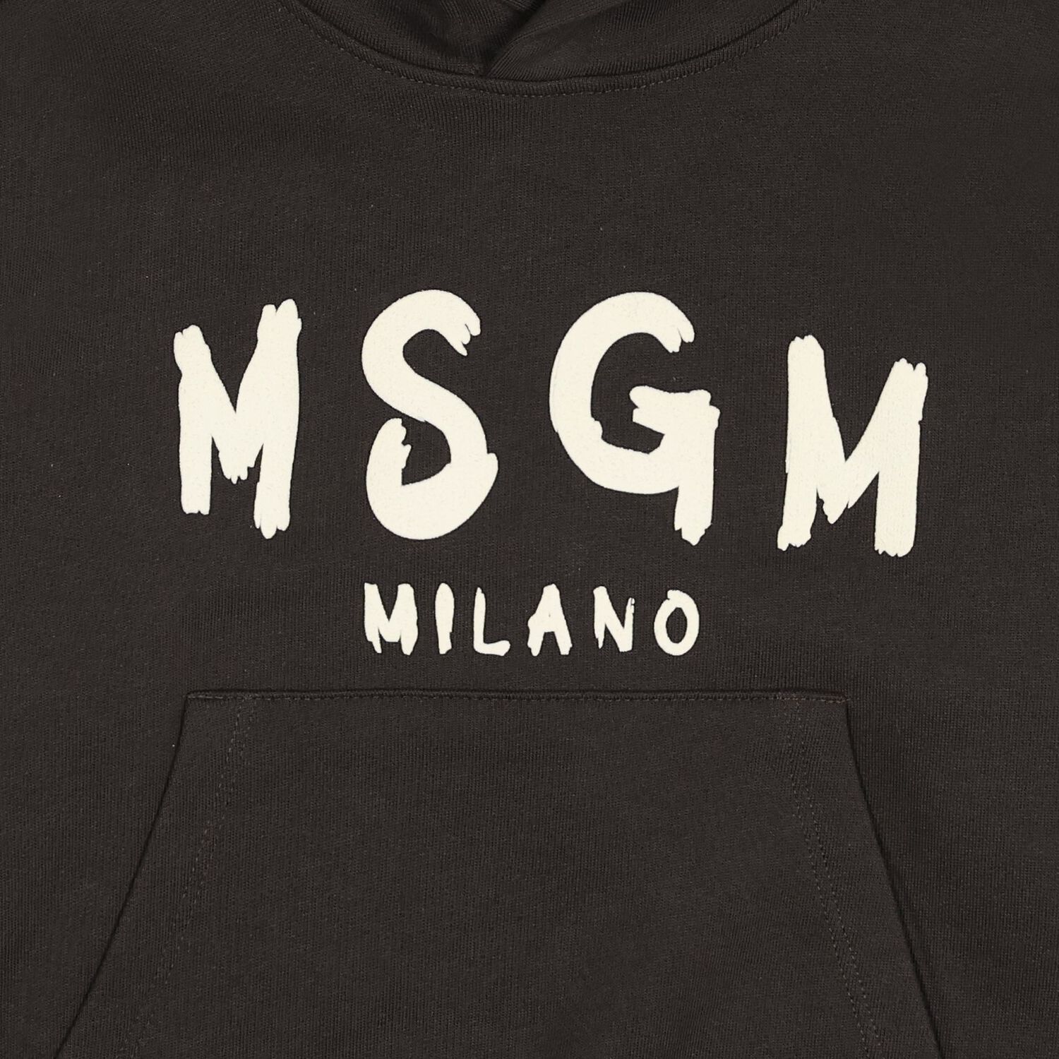 Brown Logo Hooded Top , 3, hi-res