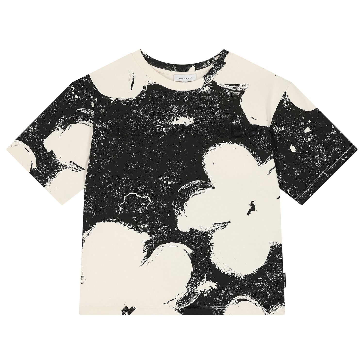 تيشيرت اولاد باللون الابيض والاسود , 1, hi-res