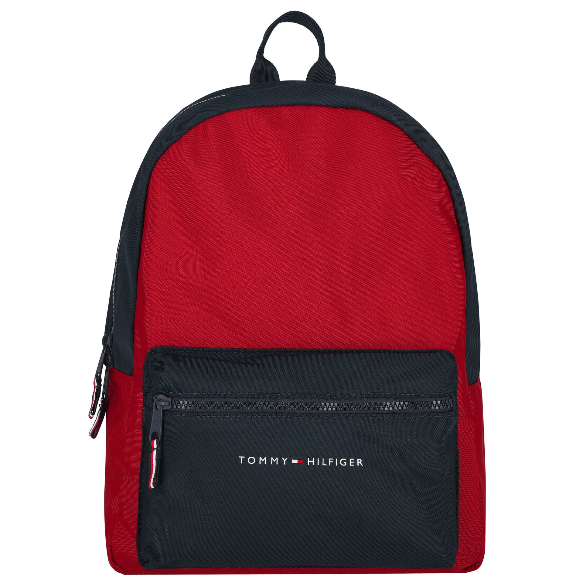 Tommy Hilfiger Boys Red Navy Blue Logo Backpack Junior Couture QA