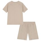 Boys Khaki Logo Shorts Set, 1, hi-res