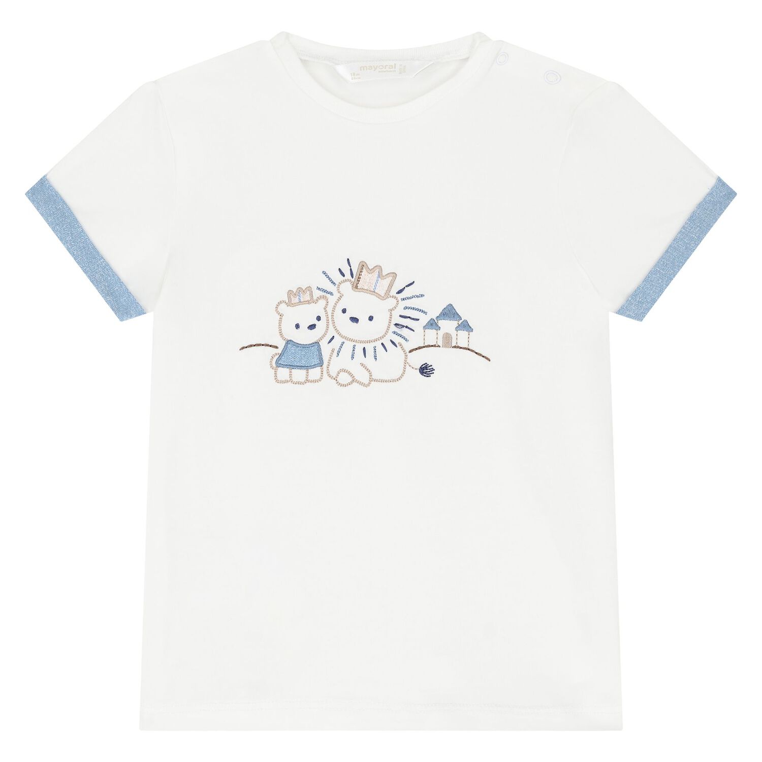 طقم شورت اولاد باللون الابيض والازرق ( 2 قطعه), 1, hi-res image number null