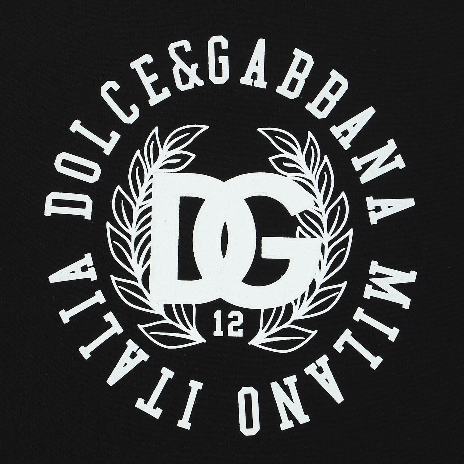 تيشيرت بالشعار باللون الاسود , 1, hi-res