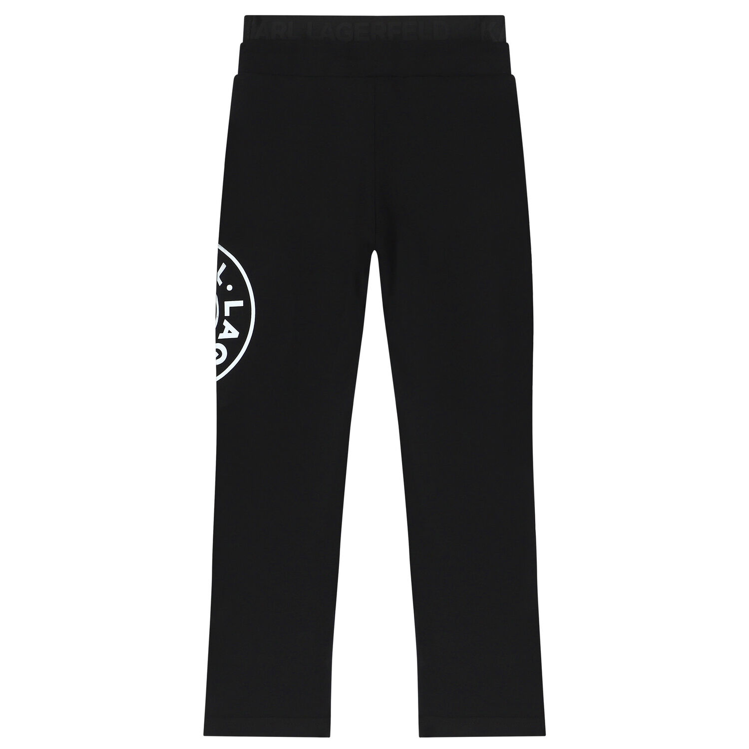 Girls Black Logo Joggers, 1, hi-res