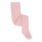 Baby Girls Pink Knitted Tights, 1, hi-res