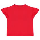 Younger Girls Red & White Teddy Bear Logo Skirt Set, 2, hi-res