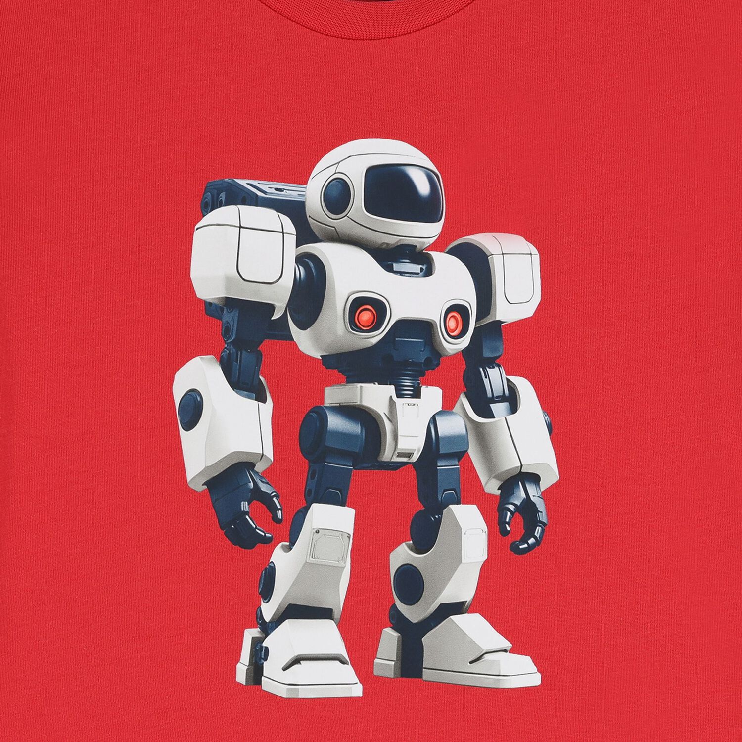 Boys Red Robot T-Shirt, 1, hi-res
