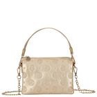 Girls Gold Logo Handbag, 4, hi-res