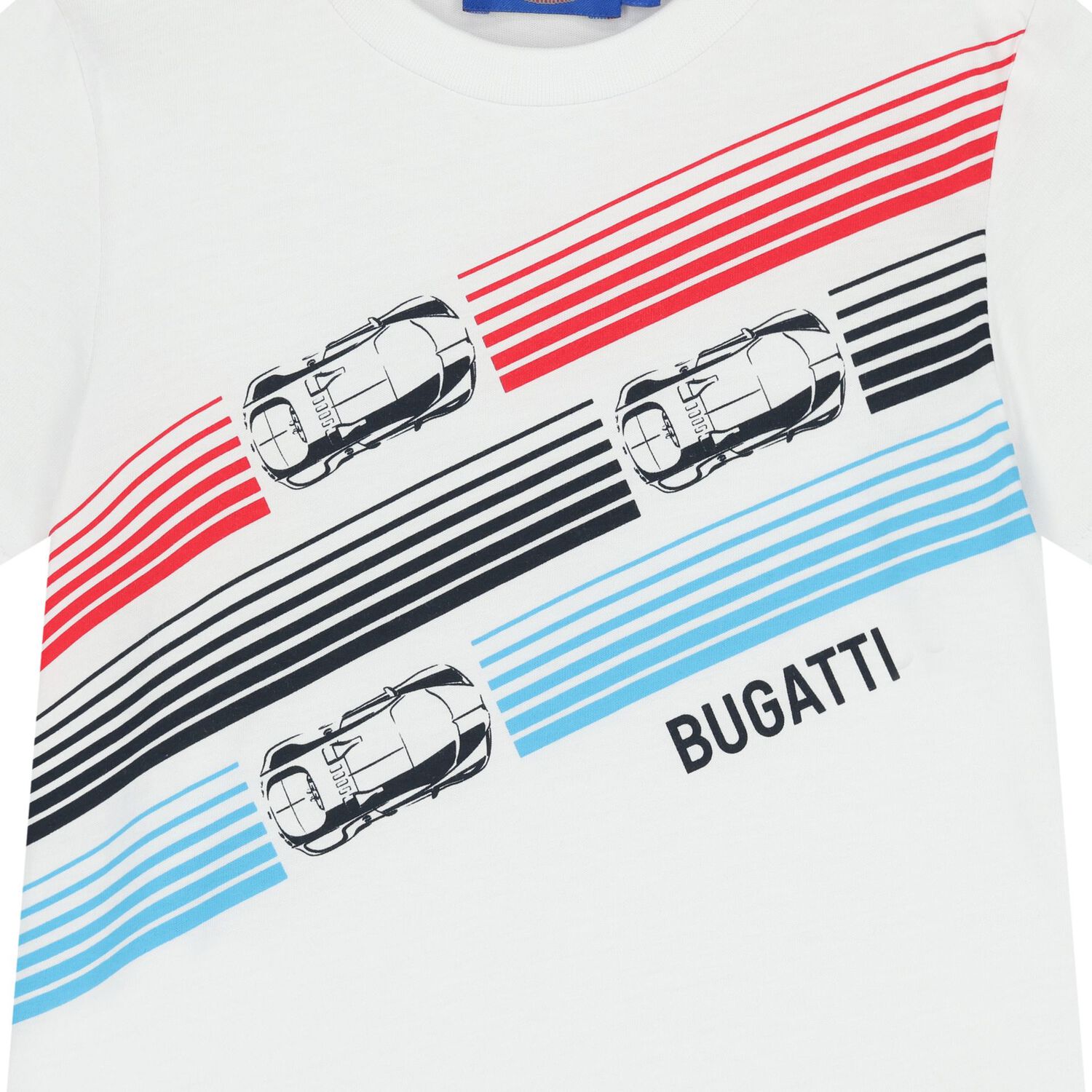 تي شيرت أولاد بالشعار باللون الأبيض, 1, hi-res