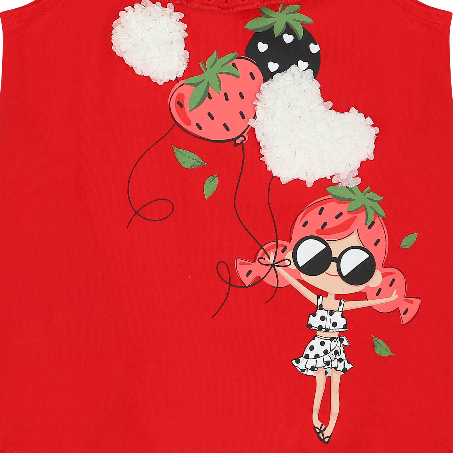 Girls Red Ruffle Dress, 1, hi-res image number null