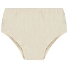 طقم بنات فستان باللون الأبيض والبيج, 1, hi-res